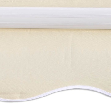 Copertină pliabilă motorizată, 400 cm, crem - Img 2