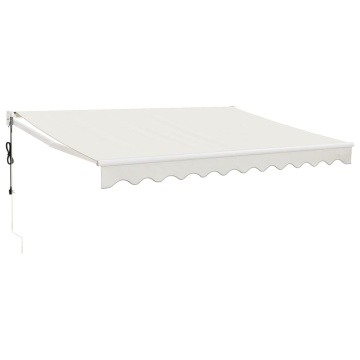 Copertină retractabilă automată, crem, 3x2,5 m - Img 2