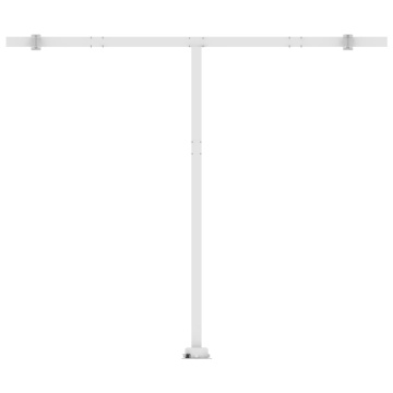 Copertină retractabilă manual cu LED, galben și alb, 300x250 cm - Img 7