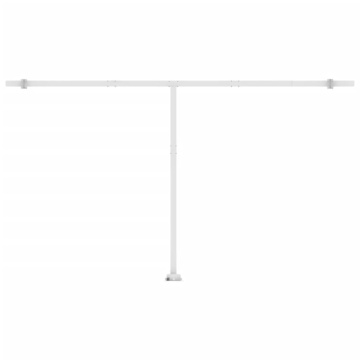 Copertină retractabilă manual cu LED, galben și alb, 500x300 cm - Img 7