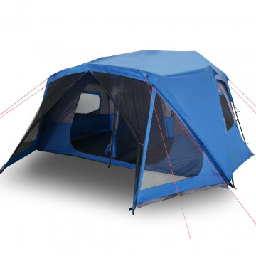 Cort camping 10 pers., albastru, impermeabil configurare rapidă - Img 2
