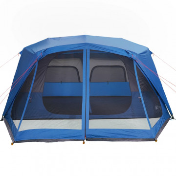 Cort camping 10 pers., albastru, impermeabil configurare rapidă - Img 6