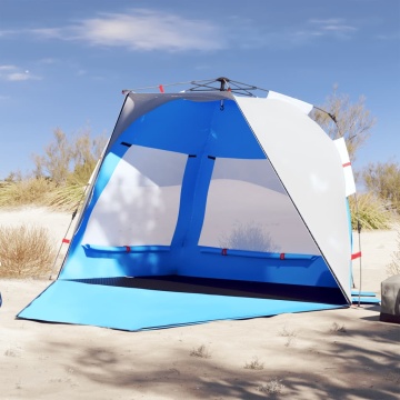 Cort camping 3 persoane albastru azur impermeabil setare rapidă - Img 1
