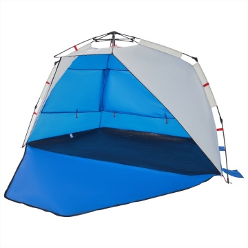 Cort camping 3 persoane albastru azur impermeabil setare rapidă - Img 4