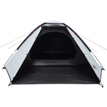 Cort camping cupolă 4 persoane alb, țesătură opacă, impermeabil - Img 5