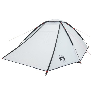 Cort camping cupolă 4 persoane alb, țesătură opacă, impermeabil - Img 8