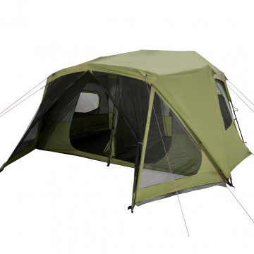 Cort de camping 10 pers. verde, impermeabil, configurare rapidă - Img 3