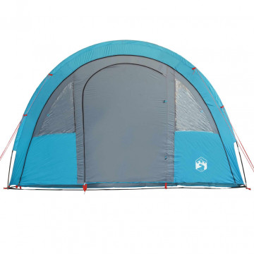 Cort de camping 4 persoane albastru, 483x340x193 cm, tafta 185T - Img 5
