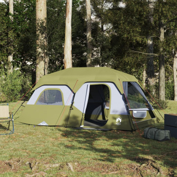 Cort de camping 6 pers. verde, impermeabil, configurare rapidă - Img 1