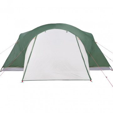 Cort de camping 8 persoane verde, 360x430x195 cm, tafta 190T - Img 6