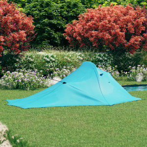 Cort de camping, albastru, 317x240x100 cm - Img 1