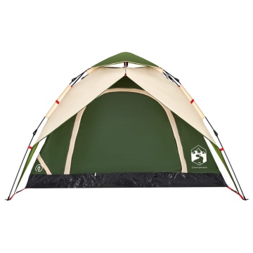 Cort de camping cupolă 4 persoane, setare rapidă, verde - Img 5