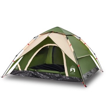 Cort de camping cupolă 5 persoane, setare rapidă, verde - Img 2