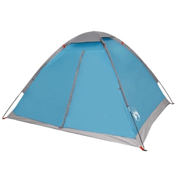 Cort de camping cupolă pentru 2 persoane, albastru, impermeabil - Img 5