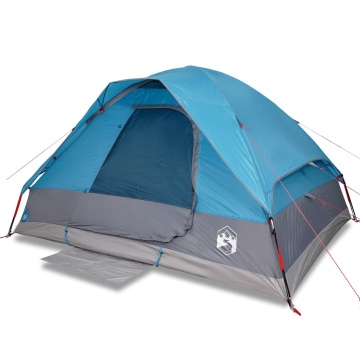 Cort de camping cupolă pentru 2 persoane, albastru, impermeabil - Img 2