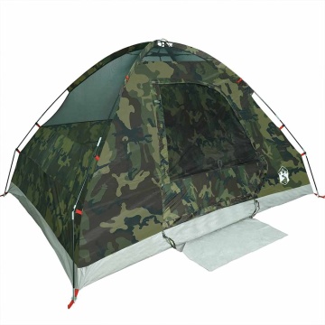 Cort de camping cupolă pentru 2 persoane, camuflaj, impermeabil - Img 8