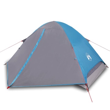 Cort de camping cupolă pentru 4 persoane, albastru, impermeabil - Img 4