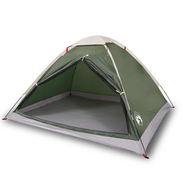 Cort de camping cupolă pentru 4 persoane, verde, impermeabil - Img 2