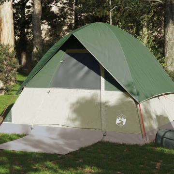Cort de camping cupolă pentru 4 persoane, verde, impermeabil - Img 1