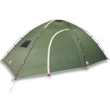 Cort de camping pentru 8 persoane, verde, impermeabil - Img 2