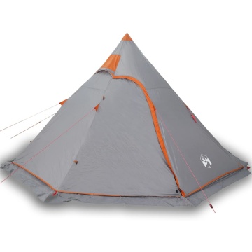 Cort de camping tipi pentru 5 persoană, gri, impermeabil - Img 2
