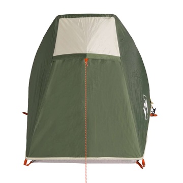 Cort de camping tunel pentru 1 persoană, verde, impermeabil - Img 6