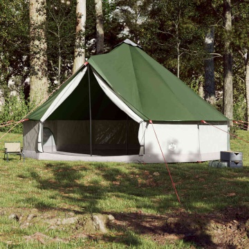 Cort de familie Tipi pentru 12 persoane, verde, impermeabil - Img 3