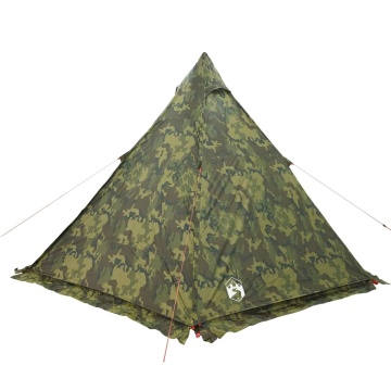 Cort de familie Tipi pentru 6 persoane, camuflaj, impermeabil - Img 7