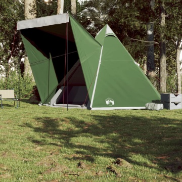 Cort de familie Tipi pentru 6 persoane, verde, impermeabil - Img 4