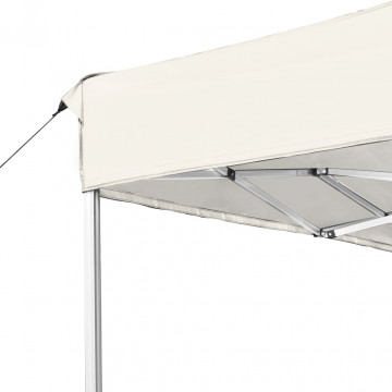 Cort de petrecere pliabil profesional, crem, 4,5x3 m, aluminiu - Img 8