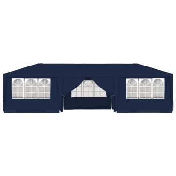 Cort de petrecere profesional cu pereți albastru 4x9 m 90 g/m² - Img 3