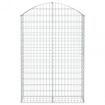 Coș gabion arcuit, 100x30x140/160 cm, fier galvanizat - Img 3