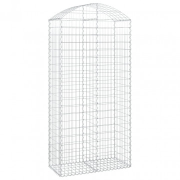Coș gabion arcuit, 100x50x200/220 cm, fier galvanizat - Img 2