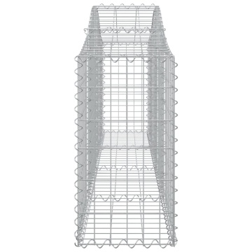 Coș gabion arcuit 200x30x60/80 cm fier galvanizat - Img 4