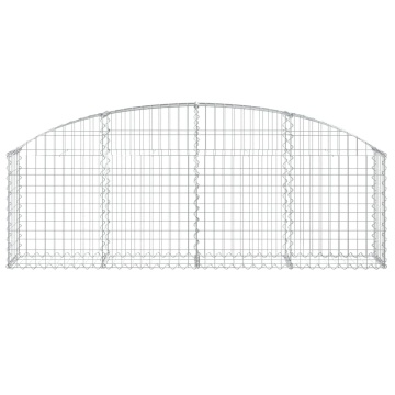 Coș gabion arcuit 200x30x60/80 cm fier galvanizat - Img 3
