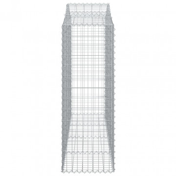 Coș gabion arcuit, 200x50x140/160 cm, fier galvanizat - Img 4
