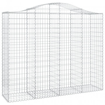 Coș gabion arcuit, 200x50x160/180 cm, fier galvanizat - Img 2