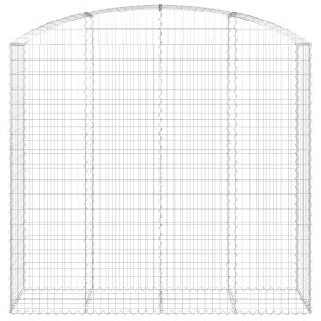 Coș gabion arcuit, 200x50x180/200 cm, fier galvanizat - Img 3