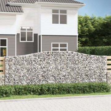 Coș gabion arcuit, 400x30x140/160 cm, fier galvanizat - Img 1