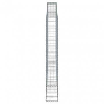 Coș gabion arcuit 400x30x220/240 cm fier galvanizat - Img 4