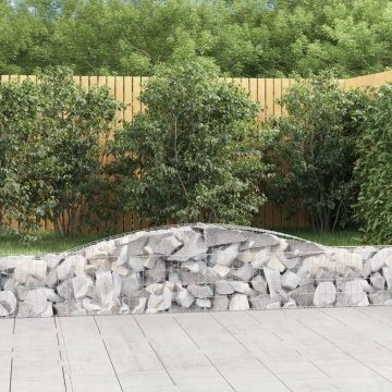 Coș gabion arcuit 400x30x40/60 cm fier galvanizat - Img 1