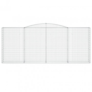 Coș gabion arcuit, 400x50x160/180 cm, fier galvanizat - Img 3