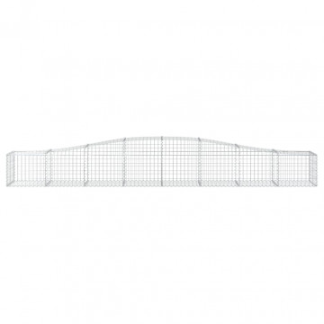 Coș gabion arcuit 400x50x40/60 cm fier galvanizat - Img 3
