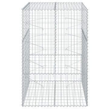 Coș gabion cu capac, 100x100x150 cm, fier galvanizat - Img 3
