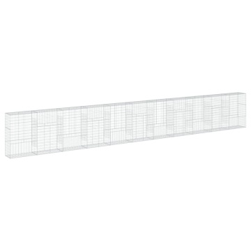 Coș gabion cu capac, 1100x50x150 cm, fier galvanizat - Img 7