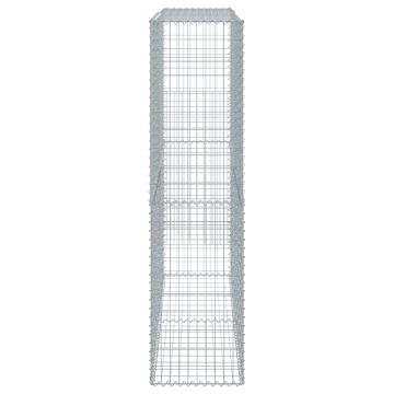 Coș gabion cu capac, 200x50x200 cm, fier galvanizat - Img 4