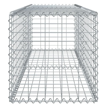 Coș gabion cu capac, 200x50x50 cm, fier galvanizat - Img 4