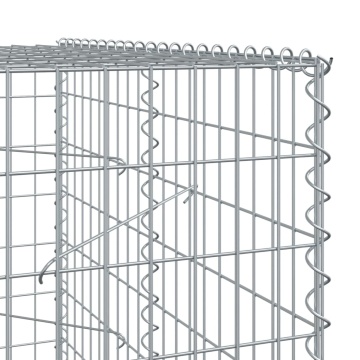 Coș gabion cu capac, 250x100x200 cm, fier galvanizat - Img 5