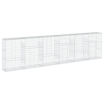 Coș gabion cu capac, 600x50x150 cm, fier galvanizat - Img 2
