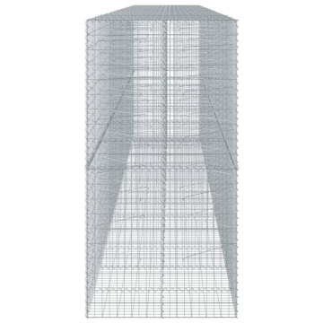 Coș gabion cu capac, 700x100x200 cm, fier galvanizat - Img 4
